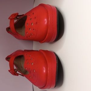 Red,  Robert Clergerie shoes, size 8 1/2